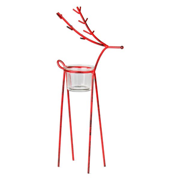 Reindeer Tealight Holder -RED - touchGOODS