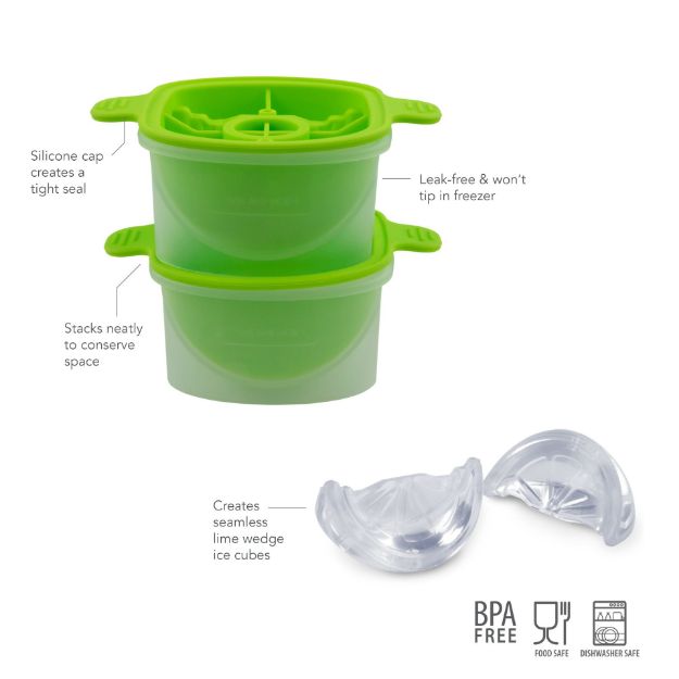 LIME WEDGE CRAFT ICE MOLDS - SET OF 2 - touchGOODS