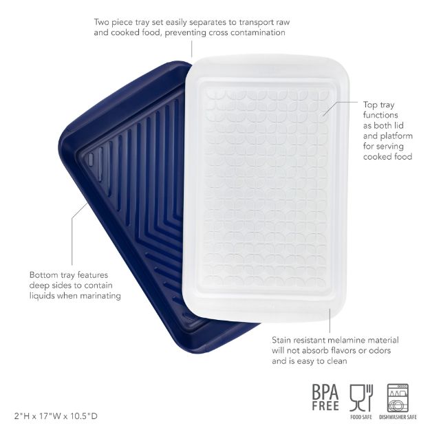 Prep & Serve Large Marinade Tray - touchGOODS
