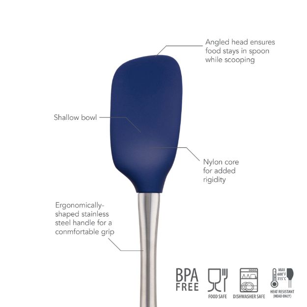 Flex-Core Stainless Steel Handled Spoonula - touchGOODS