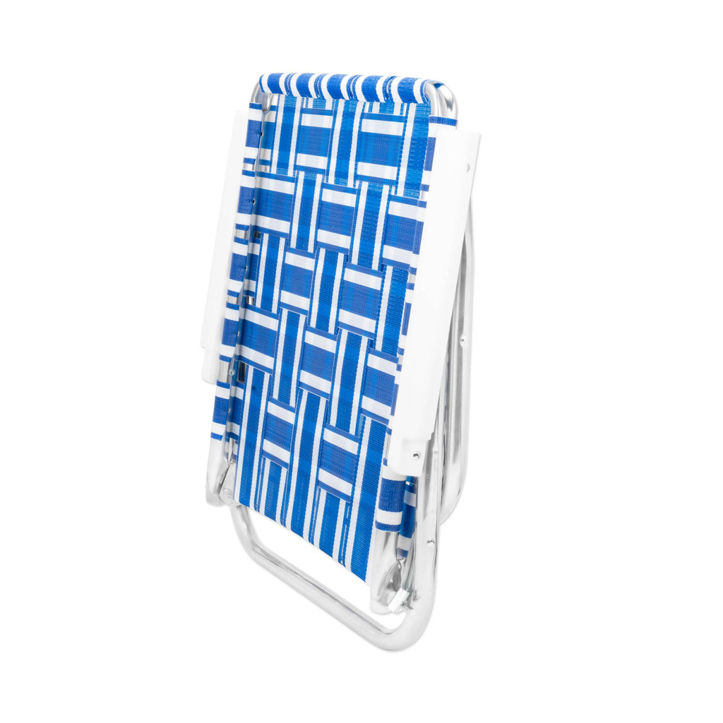 Blue and White Stripe Beach Chair - touchGOODS
