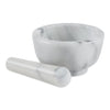 MARBLE MORTAR & PESTLE - WHITE - touchGOODS