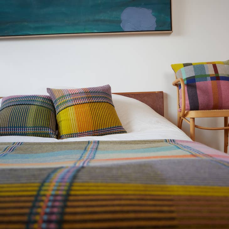 Hambling Small -Merino Lambswool Pinstripe Throw/Blanket - touchGOODS