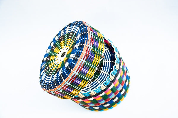 Boxi Cylindrical Containers - Set of 3 - Multi Color Striped - touchGOODS