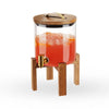 Modern Manor Wood & Glass Drink Dispenser - touchGOODS