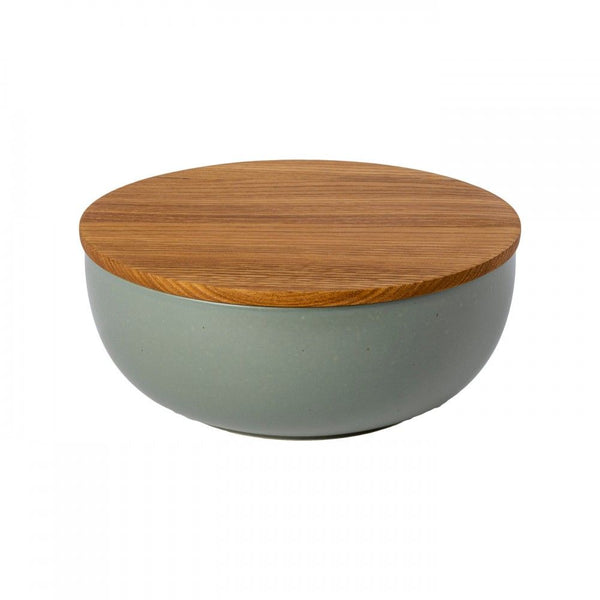 Pacifica Serving Bowl 10" With Oak Wood Lid - touchGOODS