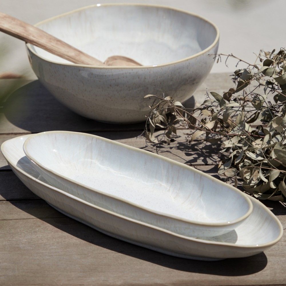 Eivissa Fine Stoneware Oval Platter - touchGOODS