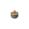 PACIFICA Salt Cellar W/ Wood  Lid 3.75'' - touchGOODS