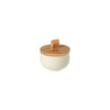 PACIFICA Salt Cellar W/ Wood  Lid 3.75'' - touchGOODS