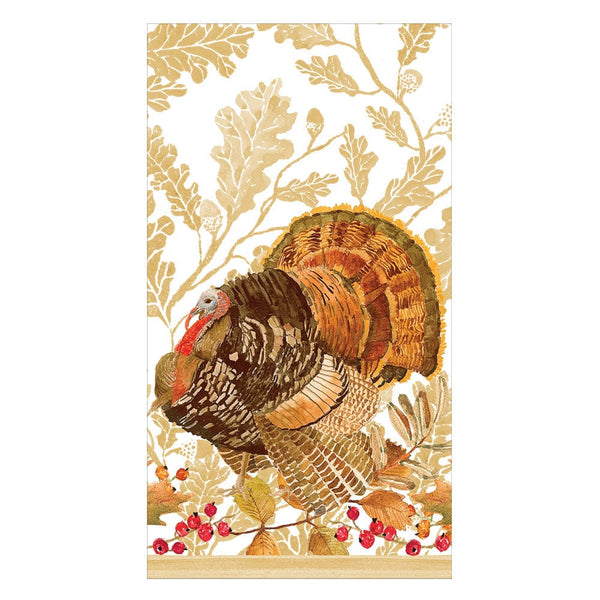 Woodland Turkey Paper Guest Towel Napkins - 15 Per Package - touchGOODS