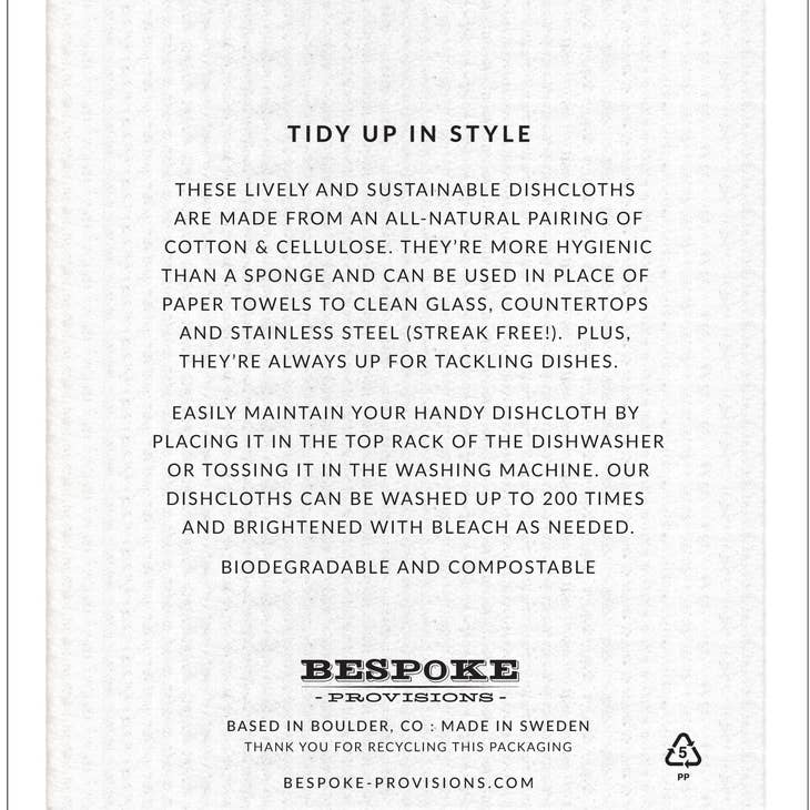 Camping Swedish Dishcloth - touchGOODS