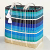 Recycled Plastic Cesta Tote Ex-large ~ Multicolor Stripe - touchGOODS