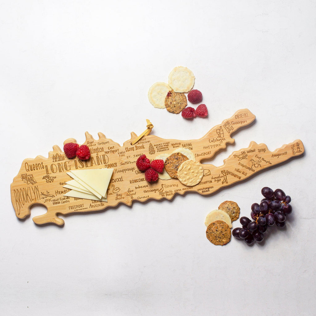 Destination Long Island Shaped Bamboo Serving and Cutting Board - touchGOODS