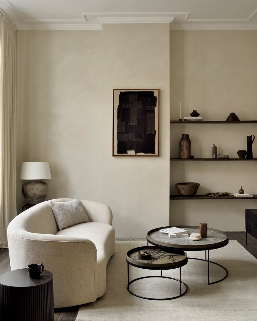 Round Tray Nesting Coffee Table Set - Large/Extra Large - touchGOODS