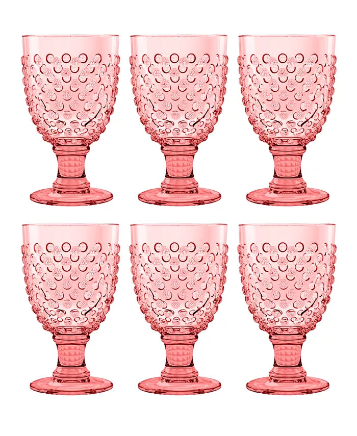 Hobnail Goblet Glasses 17 oz - touchGOODS