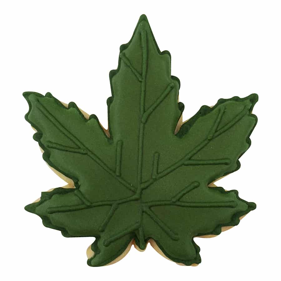 Green Marijuana Leaf 4" Cookie Cutter - touchGOODS