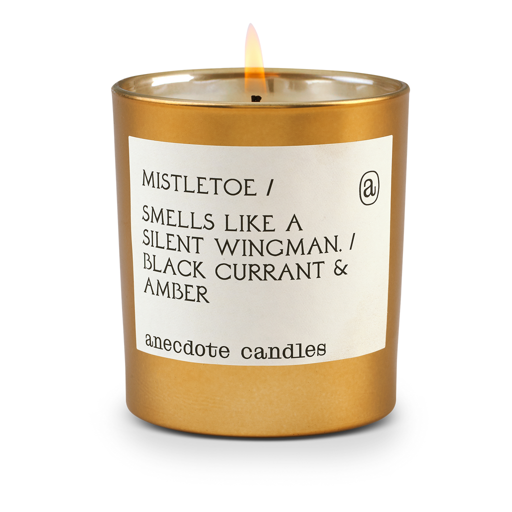 Mistletoe (Black Currant & Amber) Gold Tumbler Candle - touchGOODS