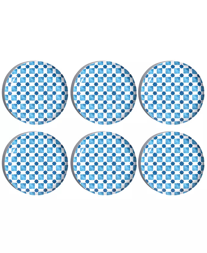 Palazzo Geo Tile Salad Plates 8.5" - touchGOODS