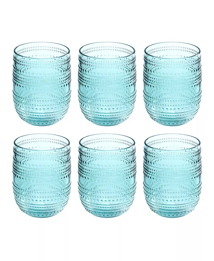 Beaded Stemless Glasses 15 oz - touchGOODS
