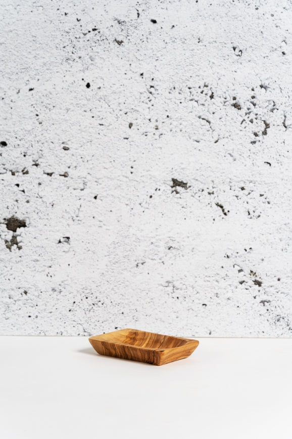 Olive Wood Soap Holder - Draining Holes - touchGOODS