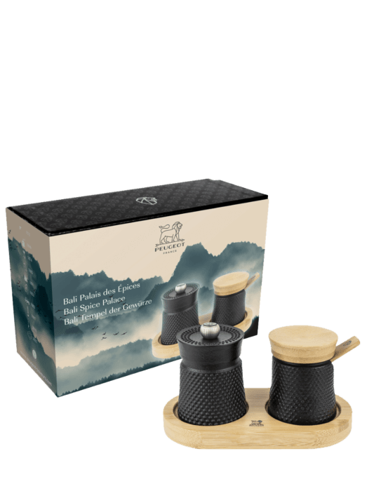Bali Cast-Iron Pepper Mill and Salt Cellar Gift Box - touchGOODS