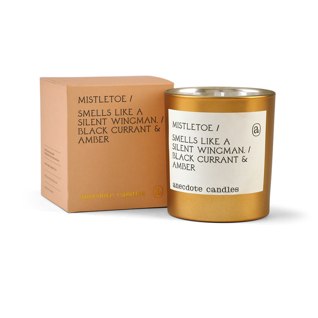 Mistletoe (Black Currant & Amber) Gold Tumbler Candle - touchGOODS