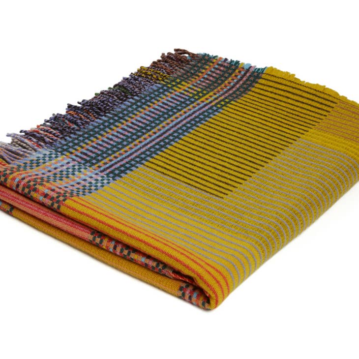 Hambling Small -Merino Lambswool Pinstripe Throw/Blanket - touchGOODS