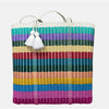 Recycled Plastic Cesta Tote Ex-large ~ Multicolor Stripe - touchGOODS