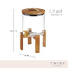 Modern Manor Wood & Glass Drink Dispenser - touchGOODS