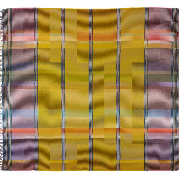 Hambling Large -Merino Lambswool Pinstripe Throw/Blanket - touchGOODS