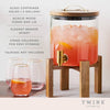 Modern Manor Wood & Glass Drink Dispenser - touchGOODS
