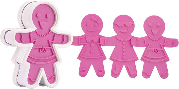 Ginger Girl Cookie Stamps with Cutter Set of 6 - touchGOODS