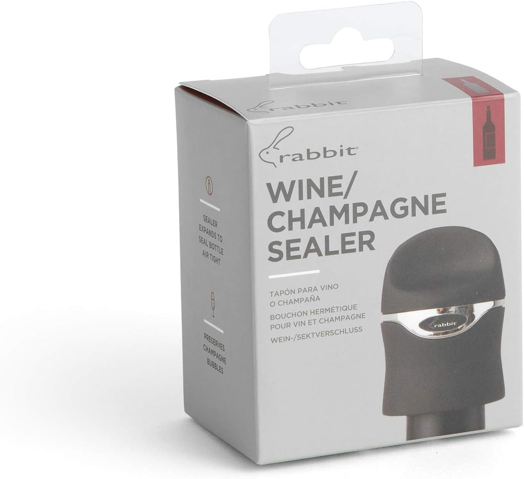 Champagne and Wine Sealer (Velvet Black) - touchGOODS