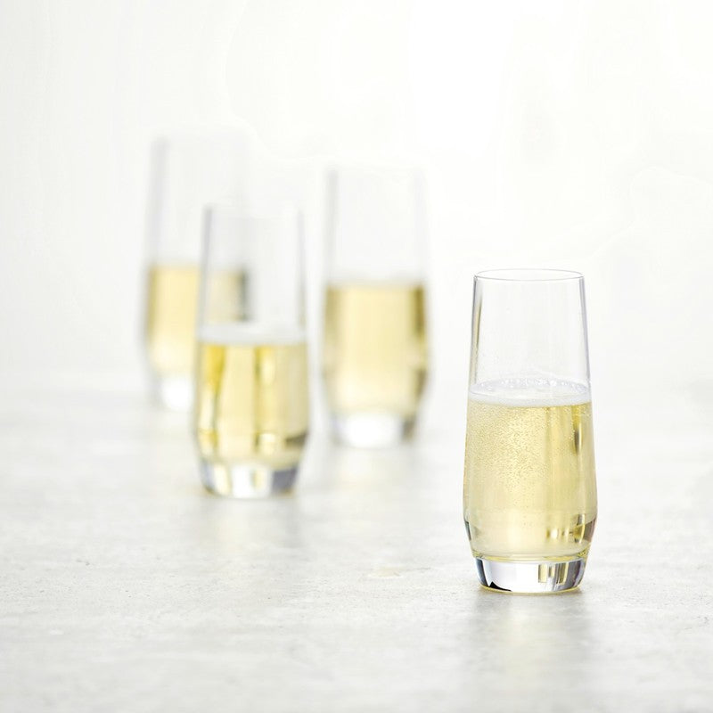 Pure Stemless Champagne Flute 8.3oz Set of 6 - touchGOODS