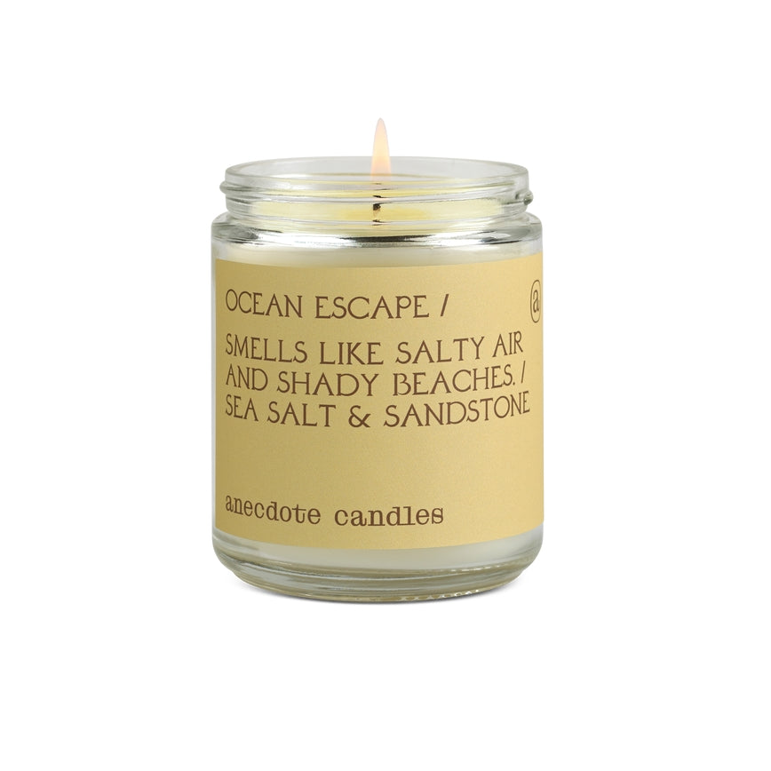 Ocean Escape (Sea Salt and Sandstone) Glass Jar Candle - touchGOODS
