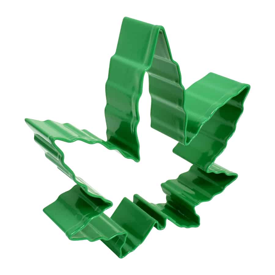Green Marijuana Leaf 4" Cookie Cutter - touchGOODS