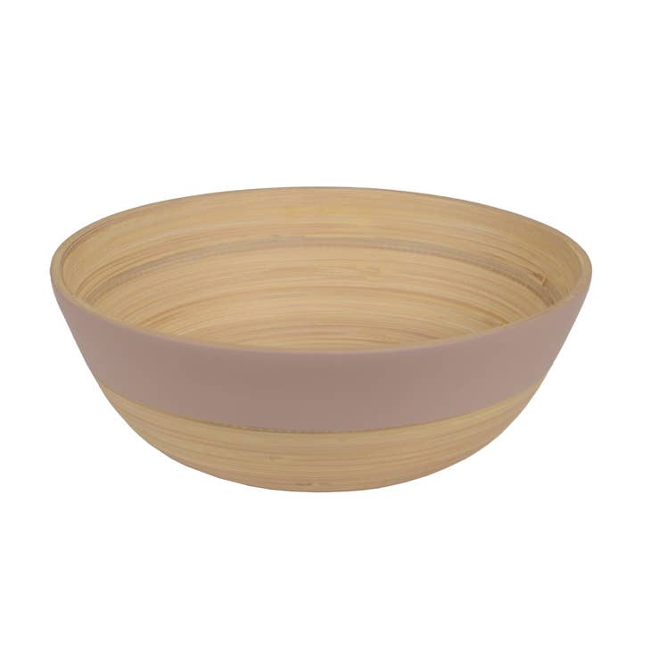 Medium Shallow Matte Bamboo Bowl - touchGOODS