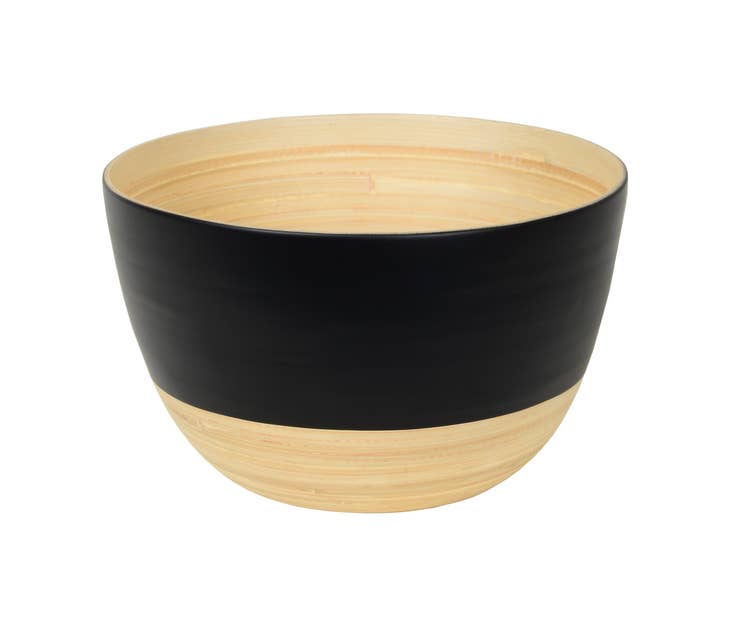 Large Tall Matte Bamboo Serving Bowl - touchGOODS
