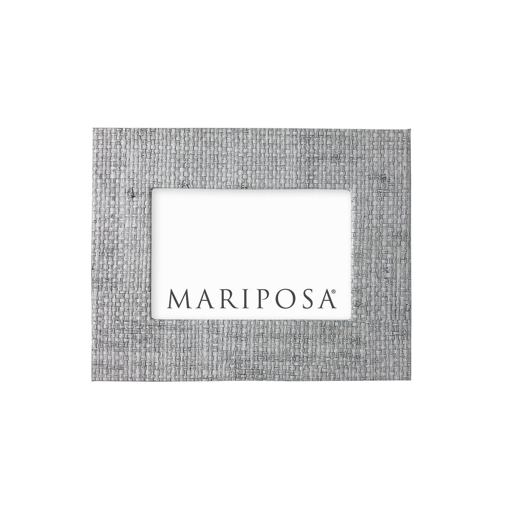 Pale Gray Faux Grasscloth Frame - touchGOODS