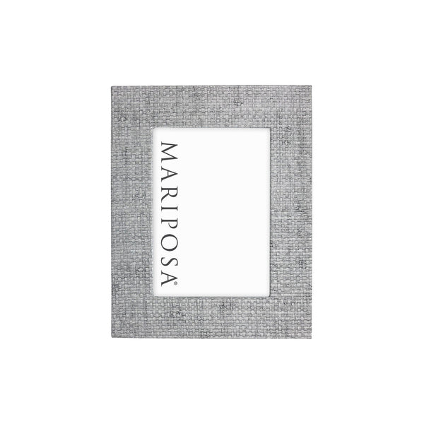 Pale Gray Faux Grasscloth Frame - touchGOODS