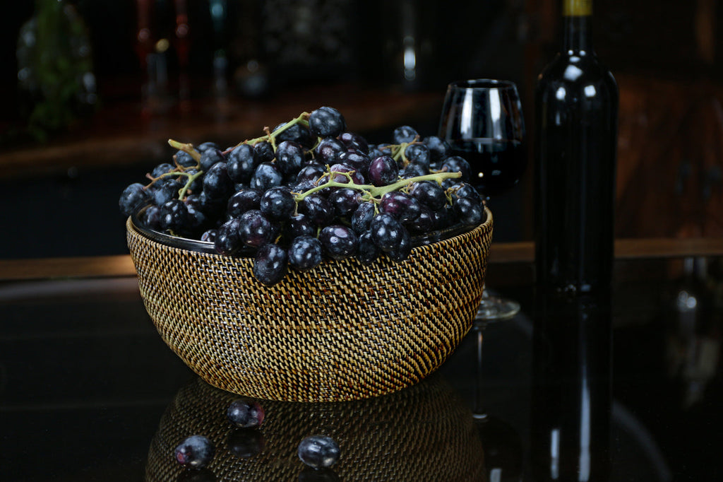 Salad and Serving Bowl with Glass 4Qt Bowl - touchGOODS