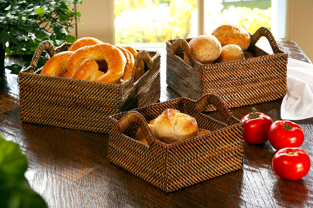 Square Basket with Handles - Medium - touchGOODS