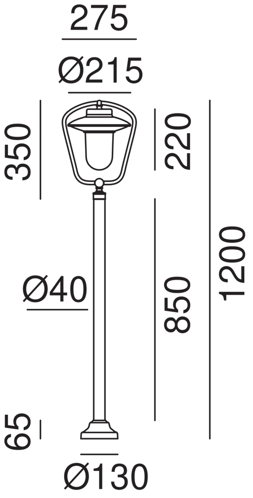 CALMAGGIORE Outdoor Lamp Post 301.B3 - touchGOODS