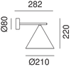 CONE Wall Light 286.08 - touchGOODS