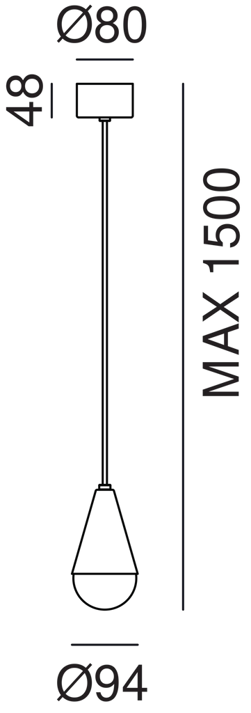 DEW Pendant Light 289.01.FFT - touchGOODS