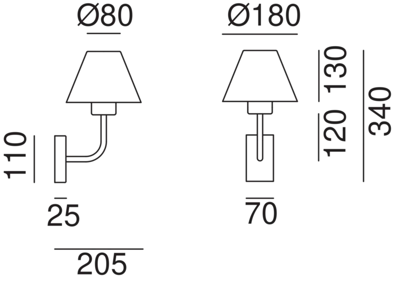 FIORDO Outdoor Wall Light 261.01.OR - touchGOODS