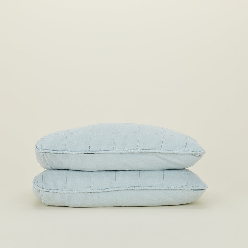 Simple Linen Quilted Sham - touchGOODS