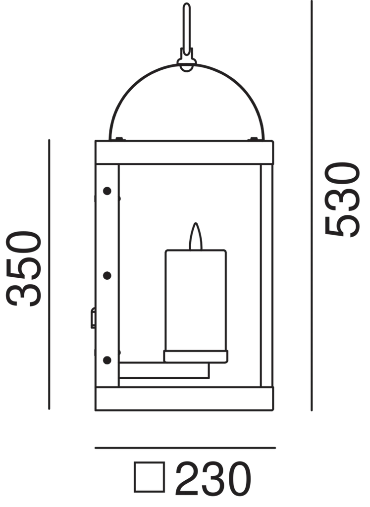 LANTERNE Outdoor Lantern Wall Light 265.03 - touchGOODS