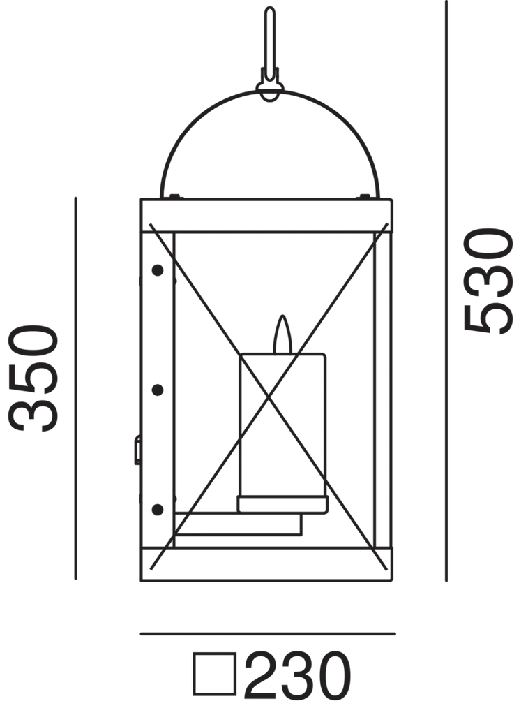 LANTERNE Outdoor Lantern Wall Light 265.13 - touchGOODS