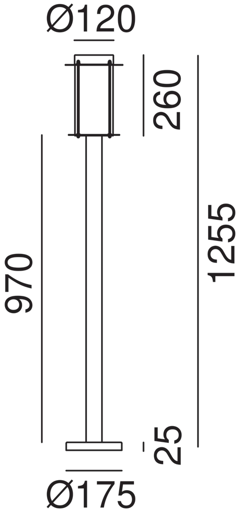 LOGGIA Outdoor Post Light 264.11 - touchGOODS